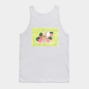 Hooded Rat with Flowers Tank Top